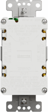 X Series 15A 125V GFCI Duplex Receptacle, Tamper Resistant, Flush Mount, Matte Gray