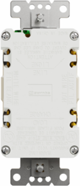 X Series 15A 125V GFCI Duplex Receptacle, Light Almond, 2 Outlets, Flush Mount