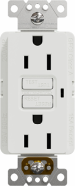 X Series GFCI Duplex Receptacle 15A 125V Tamper Resistant White