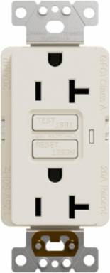 X Series GFCI Duplex Receptacle 20A 125V Light Almond, Flush Mount