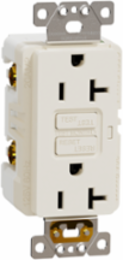 X Series GFCI Duplex Receptacle 20A 125V Light Almond, Flush Mount