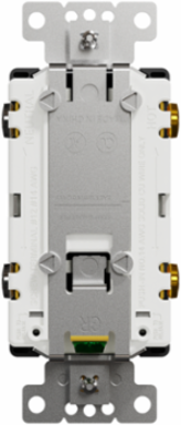 X Series 15A 125V Tamper Resistant Lighted Duplex Receptacle, 1 Gang, Flush Mounted