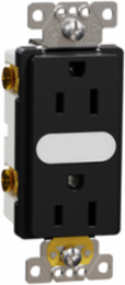 X Series 15A 125V Tamper Resistant Lighted Duplex Receptacle, 1 Gang, Flush Mounted