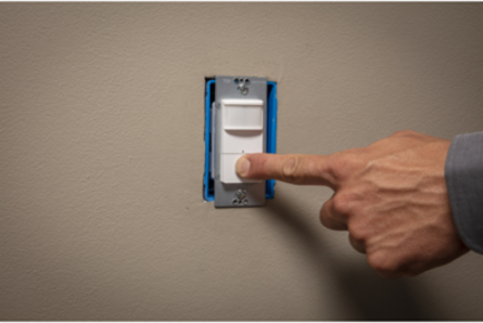 X Series 15A PIR Occupancy Sensor Switch, 180  Field-of-View, Flush Mount