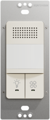 X Series 15A 500W Occupancy/Humidity Sensor, Light Almond, 180° FOV