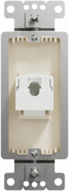X Series Category 6 RJ45 Data Jack Decorator Strap 37mm Width, Light Almond