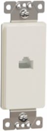 X Series Category 6 RJ45 Data Jack Decorator Strap 37mm Width, Light Almond