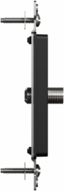 X Series TV Coupler Decorator Strap 1 Gang Black, 37mm Width