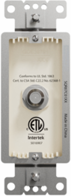 X Series CATV F Coupler Decorator Strap 37 mm Wide, Light Almond, ETL Certified