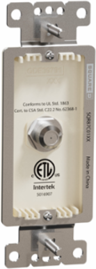 X Series CATV F Coupler Decorator Strap 37 mm Wide, Light Almond, ETL Certified