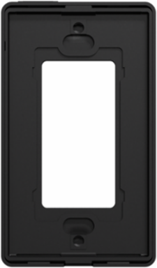 X Series 1 Gang Screwless Wall Plate Black 7 mm Depth, 120 mm Height
