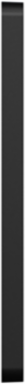 X Series 1 Gang Screwless Wall Plate Black 7 mm Depth, 120 mm Height