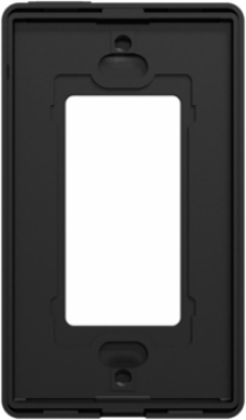 X Series 1 Gang Screwless Wall Plate Black 7 mm Depth, 120 mm Height