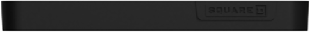 X Series 1 Gang Screwless Wall Plate Black 7 mm Depth, 120 mm Height