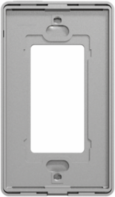 X Series 1 Gang Screwless Wall Plate Matte Gray 70mm x 120mm Plastic