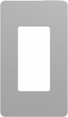 X Series 1 Gang Screwless Wall Plate Matte Gray 70mm x 120mm Plastic