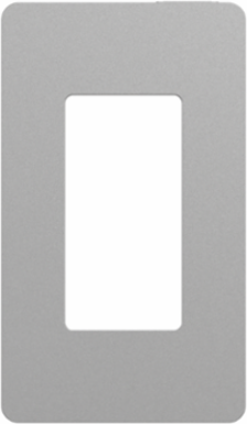 X Series 1 Gang Screwless Wall Plate Matte Gray 70mm x 120mm Plastic