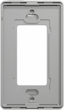 X Series 1 Gang Screwless Wall Plate Matte Gray 70mm x 120mm Plastic