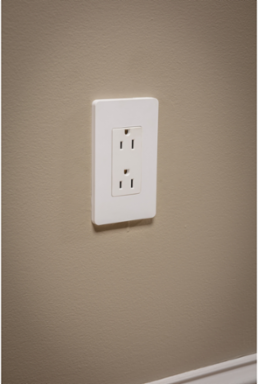 X Series 1 Gang Screwless Wall Plate, Light Almond, 70 mm x 120 mm x 7 mm