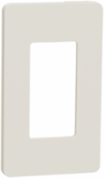 X Series 1 Gang Screwless Wall Plate, Light Almond, 70 mm x 120 mm x 7 mm
