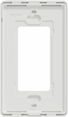 X Series 1 Gang Screwless Wall Plate, 70mm x 120mm, Plastic, Matte White