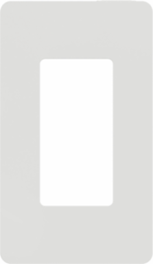 X Series 1 Gang Screwless Wall Plate, 70mm x 120mm, Plastic, Matte White