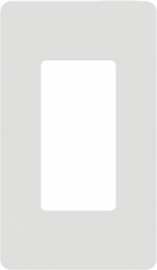 X Series 1 Gang Screwless Wall Plate, 70mm x 120mm, Plastic, Matte White