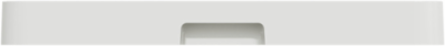X Series 1 Gang Screwless Wall Plate, 70mm x 120mm, Plastic, Matte White
