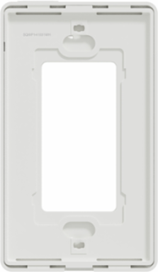 X Series 1 Gang Screwless Wall Plate, 70mm x 120mm, Plastic, Matte White
