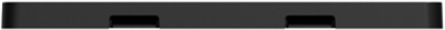 X Series 2 Gang Screwless Wall Plate 70 mm x 120 mm Matte Black