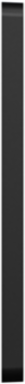 X Series 2 Gang Screwless Wall Plate 70 mm x 120 mm Matte Black