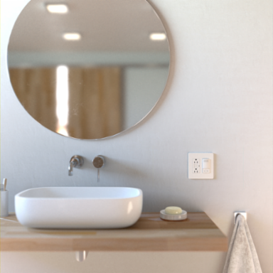 X Series 2 Gang Screwless Wall Plate 116 mm x 120 mm Matte White