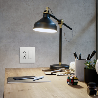 X Series 2 Gang Screwless Wall Plate 116 mm x 120 mm Matte White