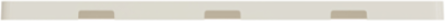 X Series 3 Gang Screwless Wall Plate 120 mm x 162 mm Light Almond