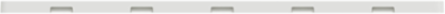 X Series 5 Gang Matte White Screwless Wall Plate, 254 mm Width, 120 mm Height