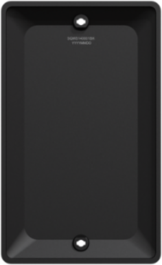 X Series 1 Gang Matte Black Blank Wall Plate, 70 mm x 114 mm x 7 mm