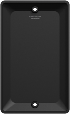 X Series 1 Gang Matte Black Blank Wall Plate, 70 mm x 114 mm x 7 mm
