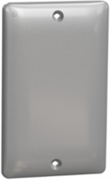 X Series 1 Gang Blank Wall Plate Polycarbonate 70mm x 114mm Matte Gray