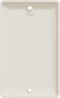 X Series 1 Gang Blank Wall Plate Polycarbonate Light Almond 70 mm x 114 mm