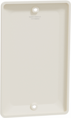 X Series 1 Gang Blank Wall Plate Polycarbonate Light Almond 70 mm x 114 mm