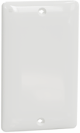 X Series Blank Wall Plate, 1 Gang, Polycarbonate, White, 70 mm x 114 mm
