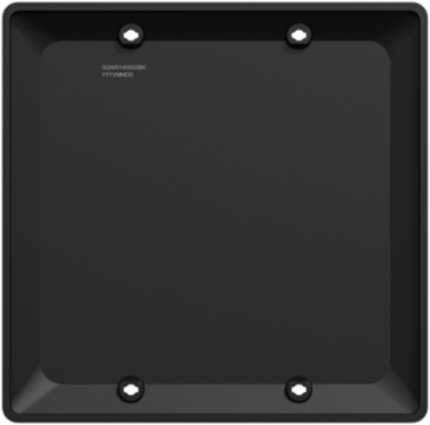 X Series 2 Gang Blank Wall Plate Matte Black 116mm x 114mm
