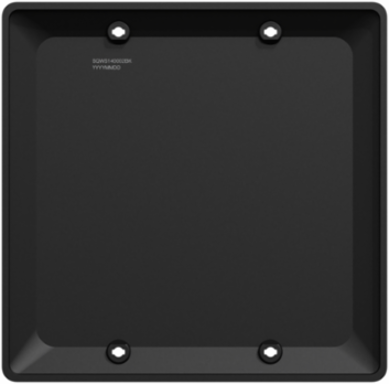 X Series 2 Gang Blank Wall Plate Matte Black 116mm x 114mm