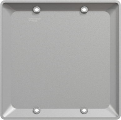 X Series 2 Gang Blank Wall Plate Matte Gray 116 mm x 114 mm Polycarbonate