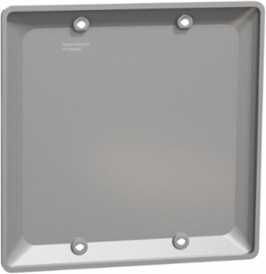 X Series 2 Gang Blank Wall Plate Matte Gray 116 mm x 114 mm Polycarbonate
