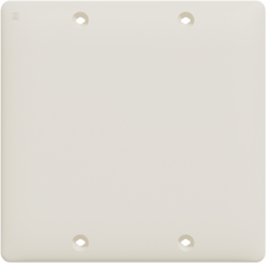 X Series 2 Gang Blank Wall Plate, 116mm Width, Light Almond