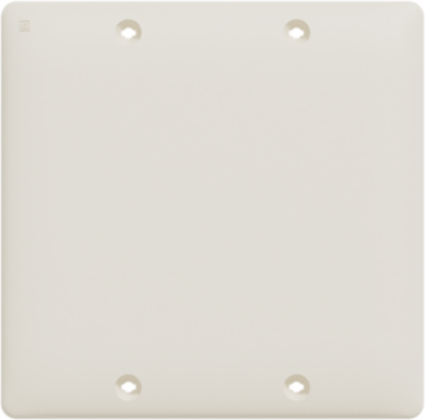 X Series 2 Gang Blank Wall Plate, 116mm Width, Light Almond