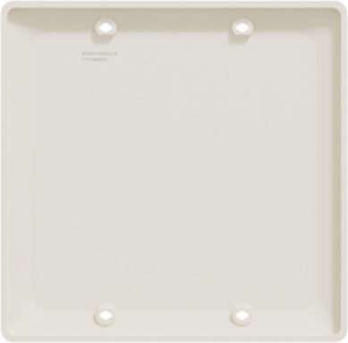 X Series 2 Gang Blank Wall Plate, 116mm Width, Light Almond