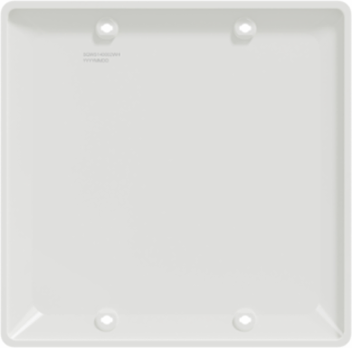 X Series 2 Gang Blank Wall Plate, Polycarbonate, 116 mm x 114 mm x 7 mm