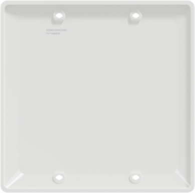 X Series 2 Gang Blank Wall Plate, Polycarbonate, 116 mm x 114 mm x 7 mm